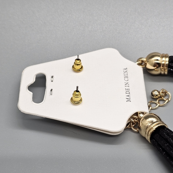 Hammered disk leopard Necklace set ✨️ - Picture 7 of 7